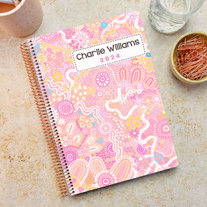 Day to a Page Teacher Planner - Country Pink